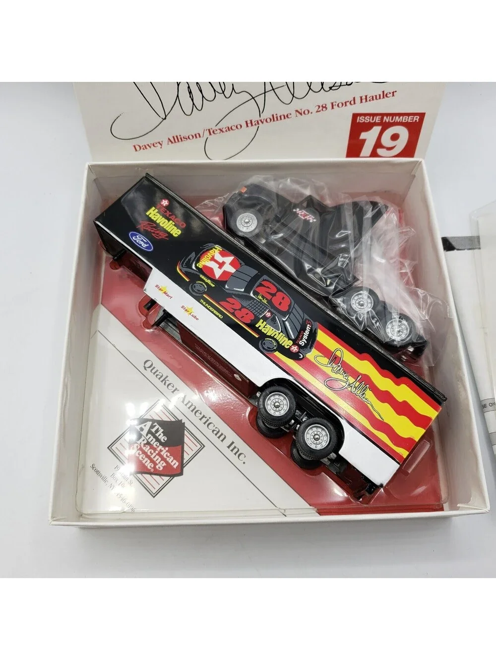 VTG Winross Die Cast Trucks NIB Davey Allison Texaco Havoline #28 Ford Hauler